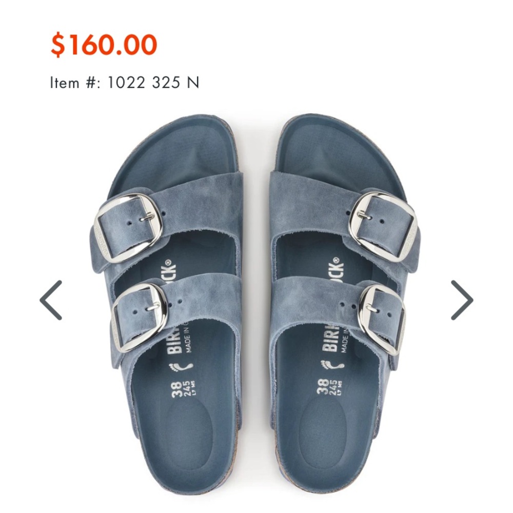 Birkenstock Blue Big Buckle